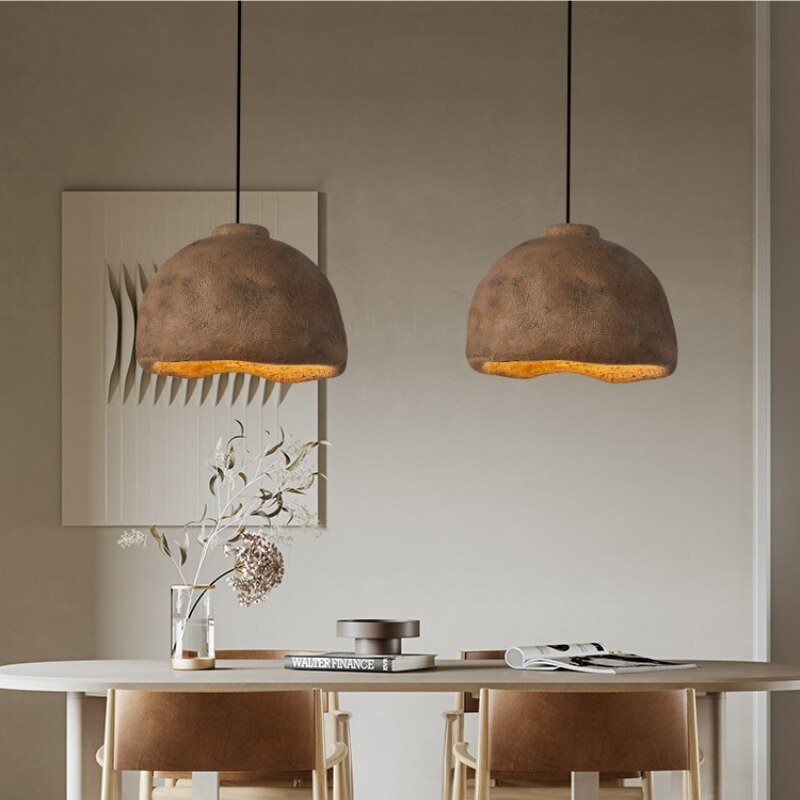 Wabi Sabi Japanese Style Pendant Lamp Dining Room Decor Hanging Lights Furniture Bar Table Original Designer Homestay Chandelier 3