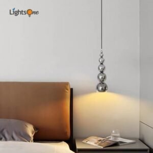 Minimalist gourd pendant lamp creative bar bedroom bedside sofa next to small pendant light 1