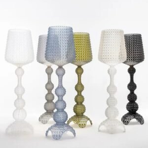 Italy Design Kartell Kabuki Table Lamp LED Hollow Acrylic Desk Lights Art Decorative Standing Light Living/Model Room Bedroom 1