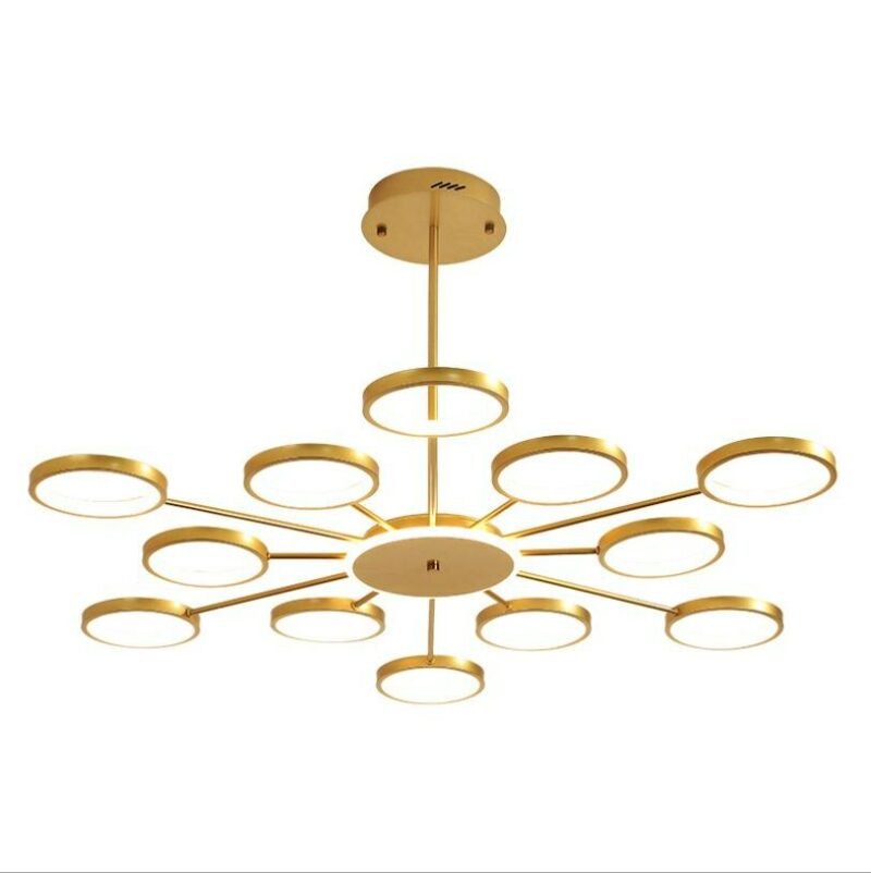 2020 new living room chandelier lighting  led  luxury black gold Hanging lamp Nordic   bedroom restaurant hotel decor Lamp 6