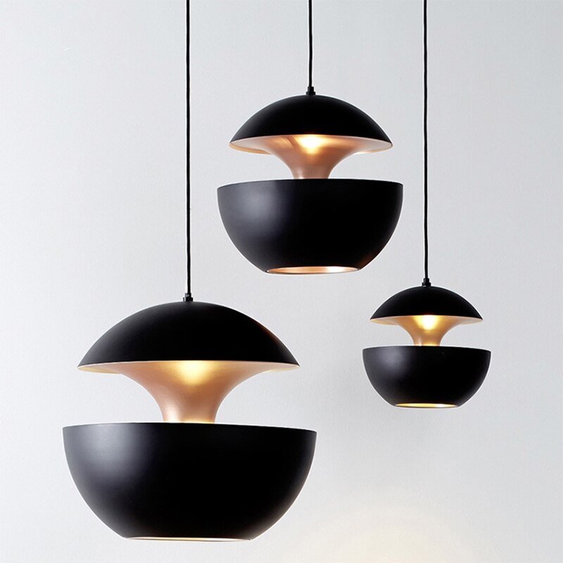 Nordic eggshell Pendant Lights Lustre Bedroom Light Fixtures Black Pendant Lamp Living Room Decoration Bar Atmosphere Lights 4