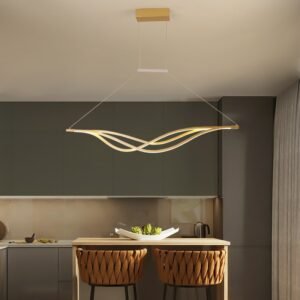 Gold Long Pendant Lights Dining Room Led Decorative Lamp Ceiling Hanging Kitchen For Bedroom LED Ceiling Chandelier 1
