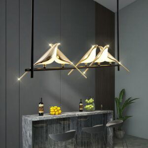 New LED Chandelier with Birds Led Designer Teen Room Table Dining Kitchen Accesories Home Decor Luminaires Hanging Pendant Lamp 1