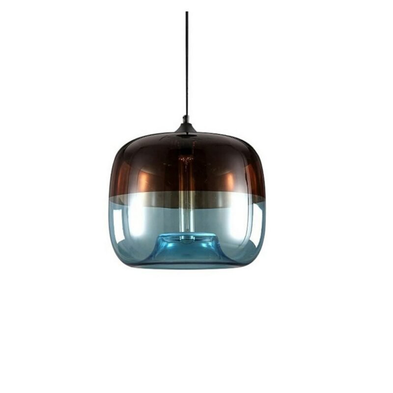 Nordic Retro colorful hanging Glass Pendant Lamp Fixtures E27 LED pendant Lights for Cafe Bar Restaurant living room bedroom 5