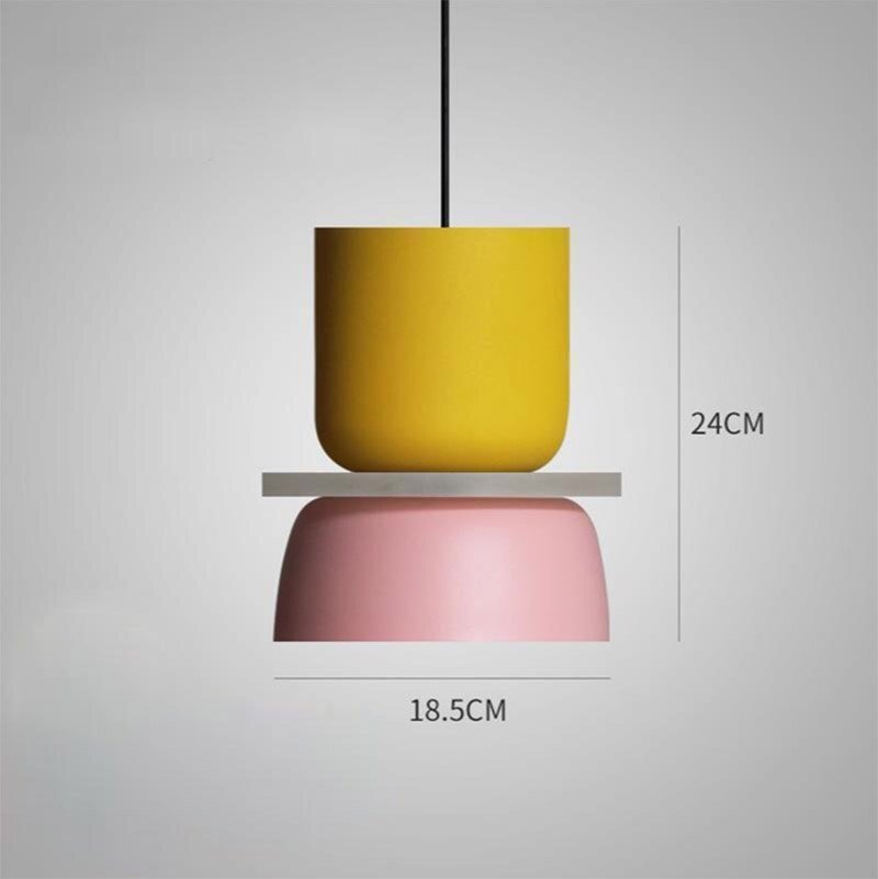 New Modern Colour Pendant Lamp Led Nordic Hanging Suspension Bedside Living Bedroom Study Bar Dining Room Lighting Macaron Decor 4