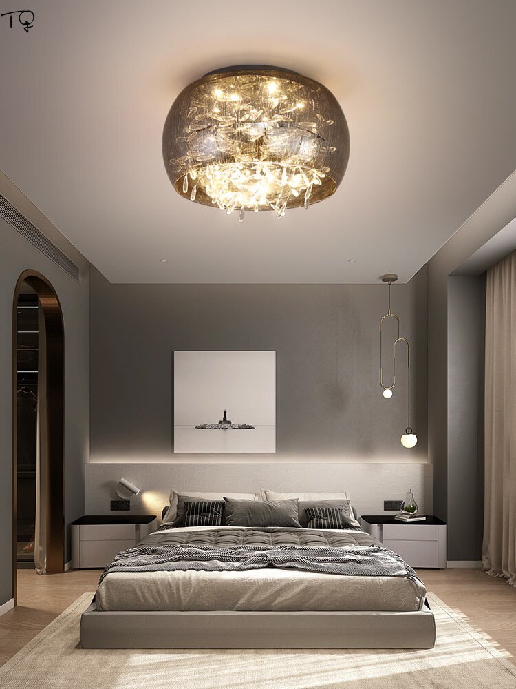 Nordic Luxury Atmosphere Romantic Glass Ceiling Lighting Kitchen Modern Simple Art Decor Home Bedroom Living Room Bar Studio 1