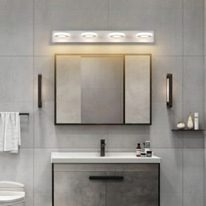 Nordic Led Wall Light Bedroom Bathroom Mirror Lighting 32cm 48cm 58cm 70cm Indoor Modern Wall Sconces Wall Light Fixtures White 1