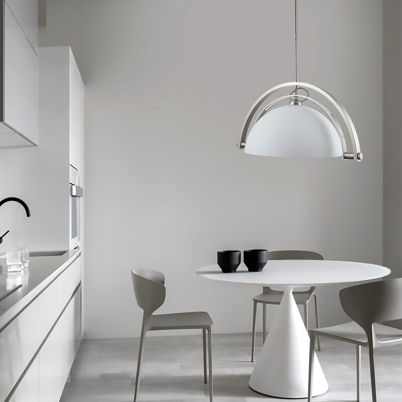 Bauhaus Nordic Designer Glass Pendant Light  Art Deco Creative Adjustable Angle Lighting for Living Room Exhibition Model Room 3