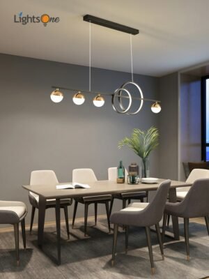 Nordic rectangular dining table pendant lamp creative bar table simple modern pendant light 1