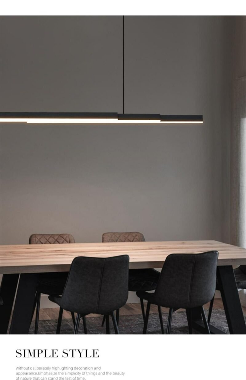 2023 New Multi Layer Strip Lamp Nordic Minimalist Restaurant Light Modern Minimalist Long Bar Front Desk Table Bar Table Pendant 4