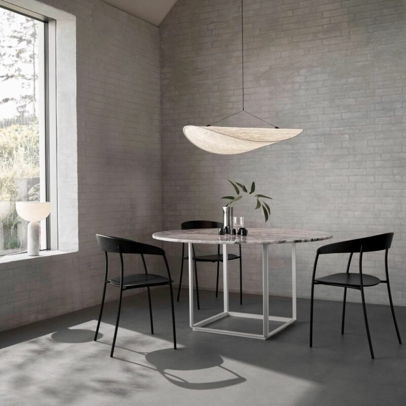 Nordic Pendant Lights Led Vertigo Indoor Lighting for Living Room Home Decor Modern Silk Fabric Lighting Tense Bar Hanging Lamp 4
