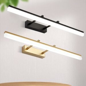Bathroom Led Wall Lamps Golden,Black,Chrome Aluminum Lighting For The Shower Above The Mirror  Indoor Adjustable Angle Luminary 1