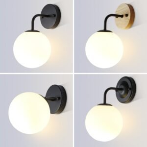 Factory direct sales Modern Style E27 LED Wall Lamps Nordic Ball Wall Lights for Hallway Bedroom Bedside Lamp Wall Sconc 1