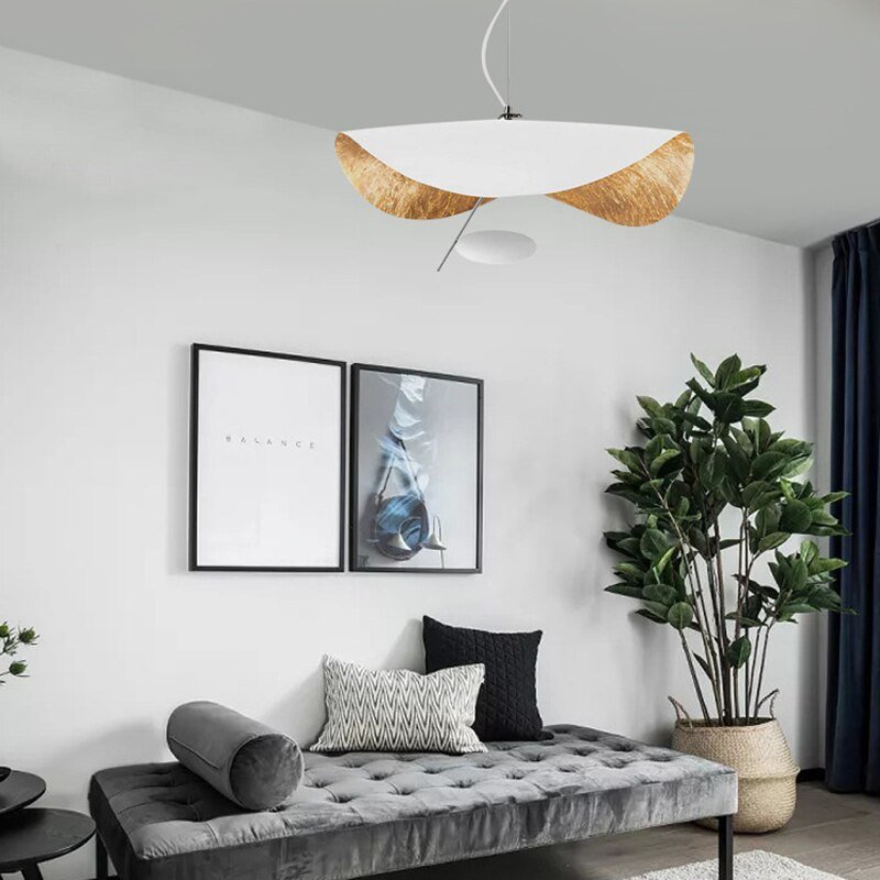 Italy Designer Modern UFO Luxury Pendant Light Iron Hanging Lamp For Living Room Bedroom Dining Bar Decor Nordic Kitchen Fixture 6