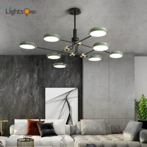 Nordic living room chandelier light luxury creative macaron dining room bedroom lamp 1