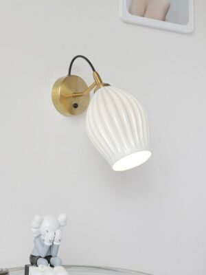 Flower Bud Bone China Wall sconce Lamp  Bedroom Home Modern Led E14 Nordic interior wall light indoor Lighting 1