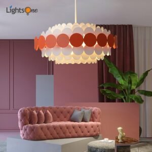 Nordic living room bedroom lamps simple creative warm romantic children's room iron chandeliers 1