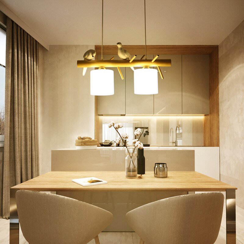 Modern Japan Chandelier for Dining Room Kitchen Bird Pendant Lamp Suspension Design Aesthetic Room Decorator Lighting Appliance 4
