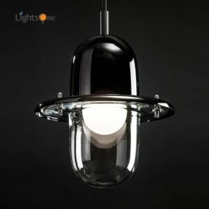 Nordic creative glass pendant lamp restaurant bar designer single head pendant lights 1