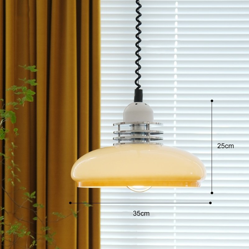 Nordic Medieval Retractable Pendant Light Retro Bauhaus Restaurant Bar Bedroom Study Pendant Lamp 1