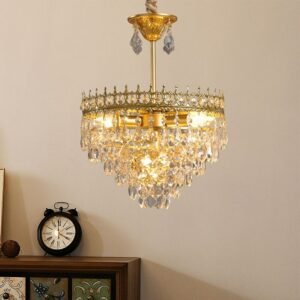 classic design crystal pendant lamp ceiling light fixture for dinning room  kitchen lights for home appliance decor round light 1