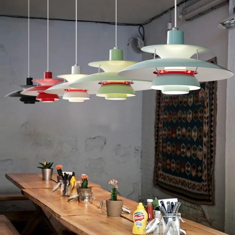 Danish Pendant Light High Quality Umbrella Led Hanging Design Lamp Living Loui Lustre Kitchen Paulsen UFO PH 5 Color Droplight 2