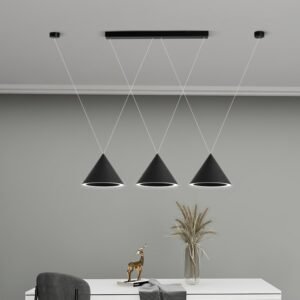 Modern Pendant Lamps Black White Kitchen Island Living Dining Room Bar Home Decor LED Indoor Hanging Lighting Fixture E14 1