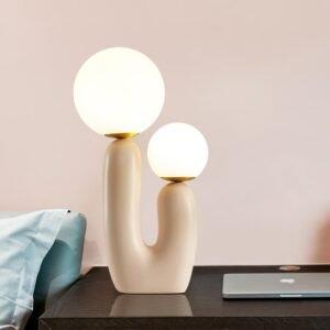 Postmodern creative art living room table light Nordic bedside bedroom table lamp 1