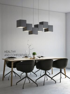 LED chandelier Dining Room Pendant Lights Modern Bar Table Lights Office Pendant lamp Designer Geometric Living Room Lights 1