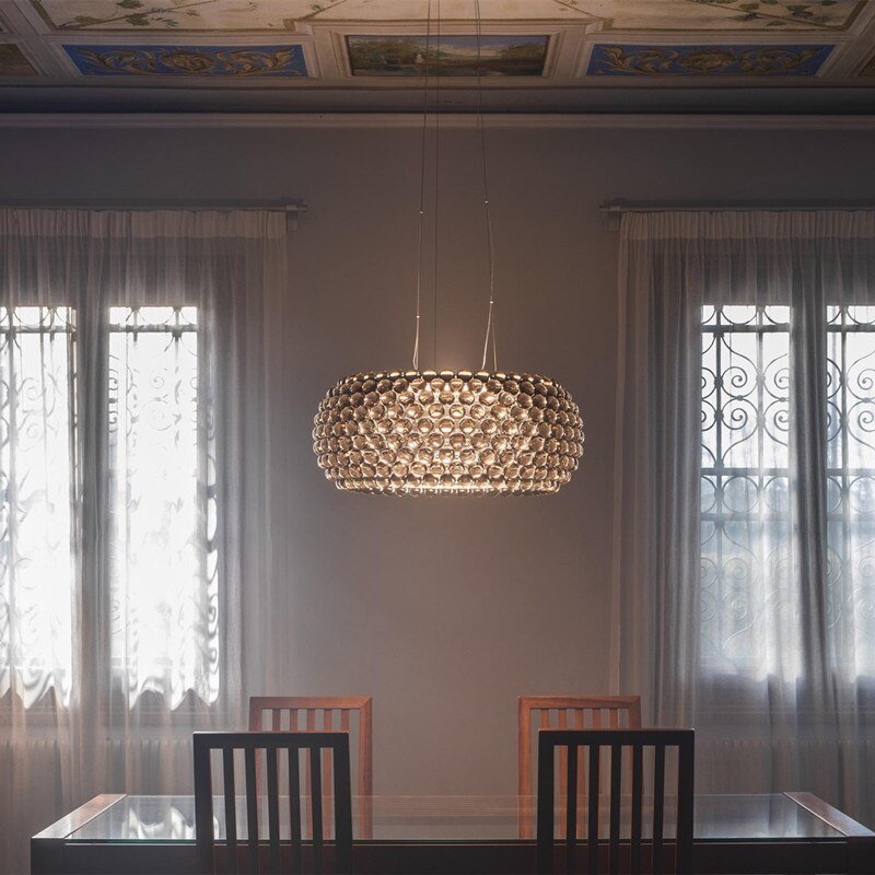 Clear Gold Pendant Lamp Modern Living Room Acrylic Rs7 Bulb Pendant Lights Lustre Dining Room Foscarini Caboche Lighting 5