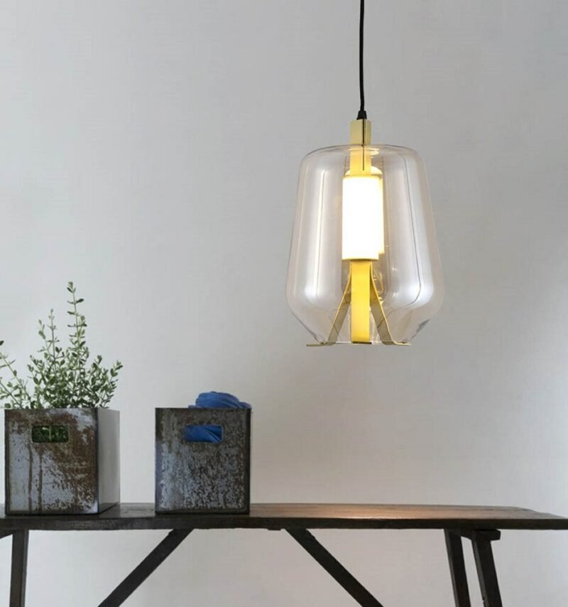 Nordic vintage glass Pendant Lamp designer Post modern Luisa Pendant Lamp bar bedside bedroom creative suspension luminaire 2