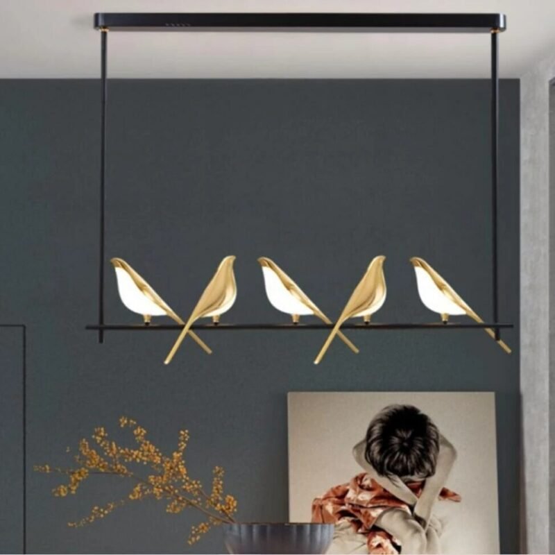 Modern Magpie Bird LED Simplicity Art Wall Lamp Parlor Bar Bedside Hanging Pendant Light Rotatable Bedroom Decorative Wall Light 3