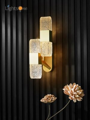 Light luxury copper wall lamp living room designer American minimalist dining room bedroom bedside wall light 1