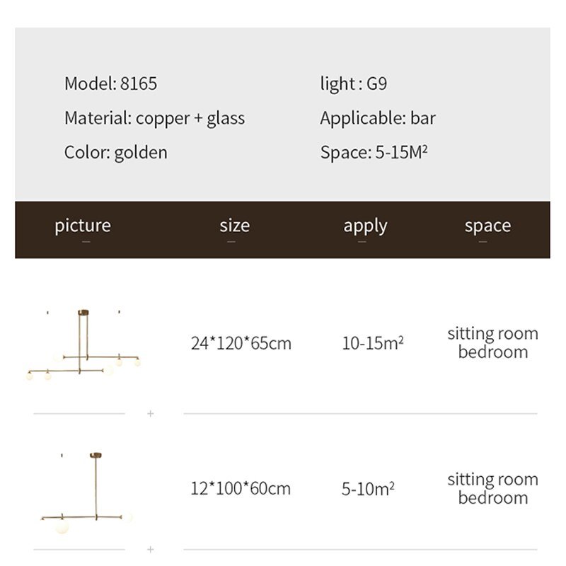 New Design LED Chandelier for Living Dining Room Kitchen Bedroom Pendant Lamp Modern Nordic Gold G9 Hanging Lamp Indoor Lighting 6