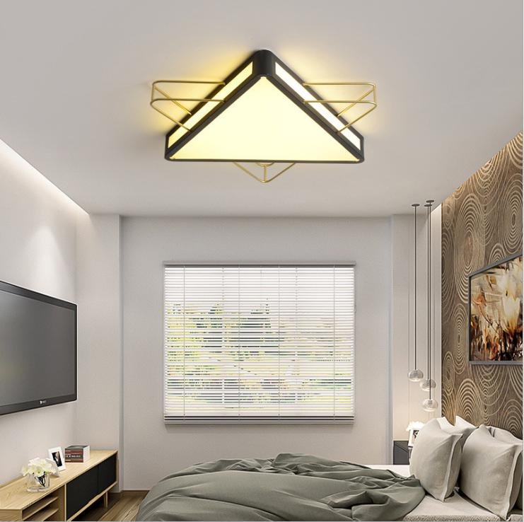 New  Polygon Led Ceiling Light For Living Room  Iron Ceiling  Lamp For Children's Room   Light Fixture Mounted Home Deco 5