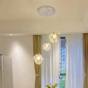 Modern LED Glass Pendant light Minimalist Hallway corridor Bedside living room pendant lamp Interior decorative lighting 1