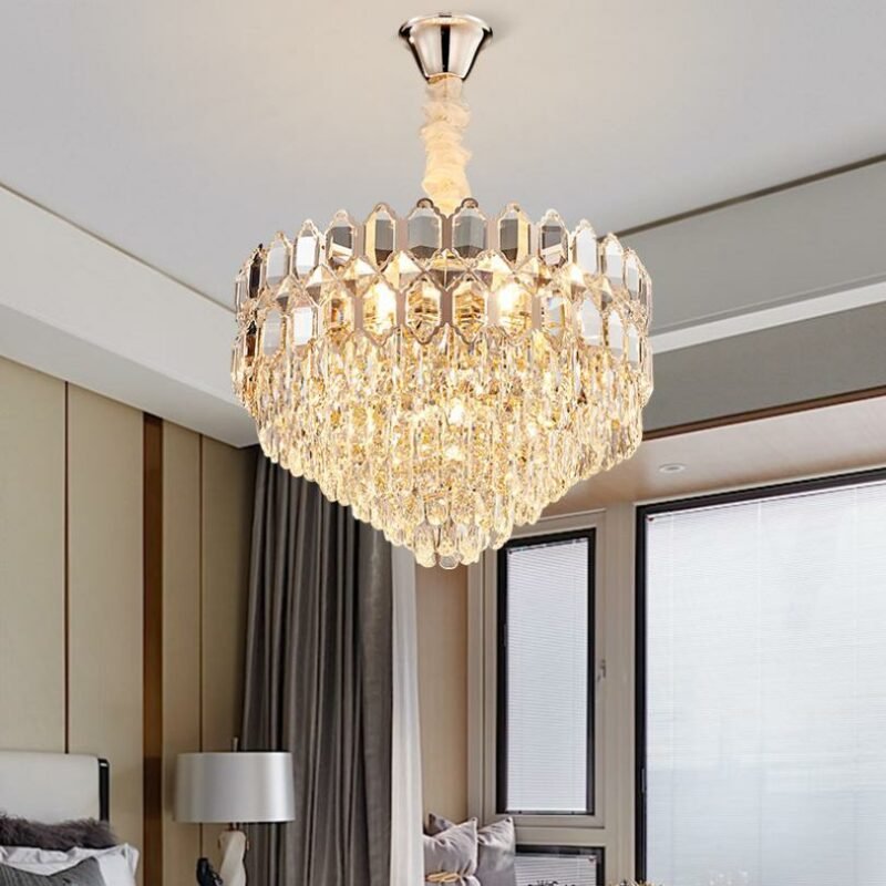 Modern Crystal Pendant lights  For living room  light luxury lustre LED  round creative Hanging lamp For  bedroom Hotel 4