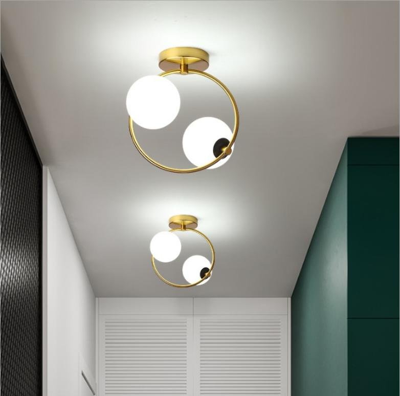 Magic Bean Glass Aisle Ceiling Light LED Ring Suspension Light For Entrance Cloakroom Balcony Hotel Corridor Aisle Interior Deco 3