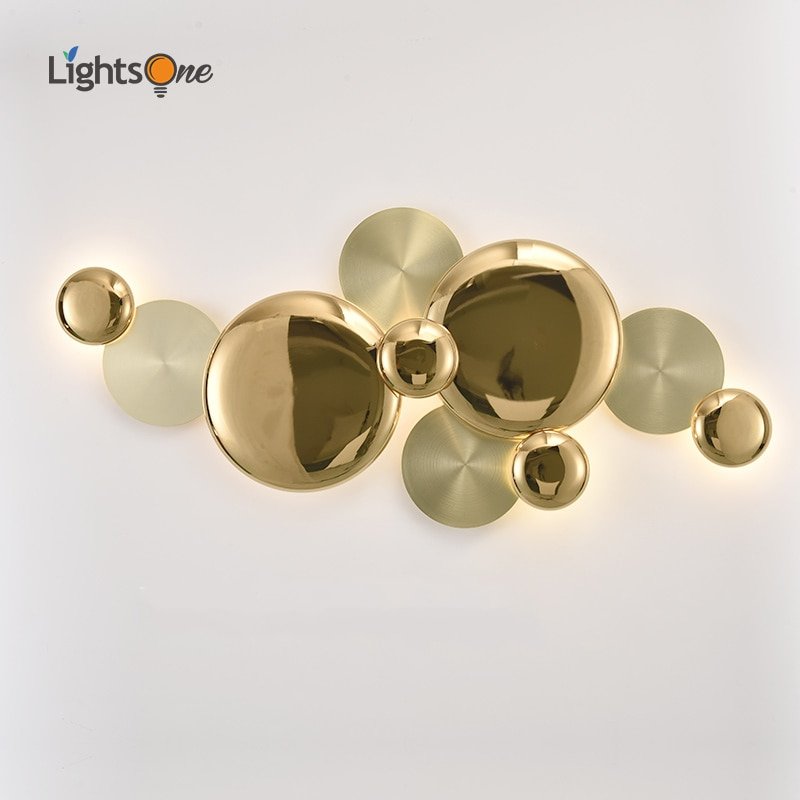 Living room bedroom wall lamp simple modern background wall creative combination decorative wall light 1