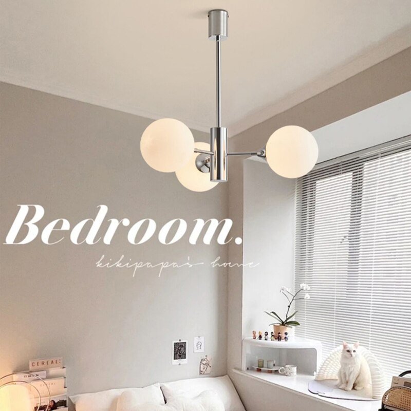 LED Modern Chandelier for the Bedroom Dining Room Nordic milk white Glass Ball Ceiling Pendant Lamp Hanging Lighting Home 3