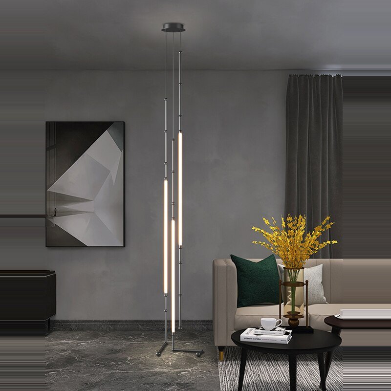 Nordic Retro Led Stainless Steel Minimalism Designer  Art Creative Hanging Lamps  Suspension Luminaire Lampen For Living Room 3