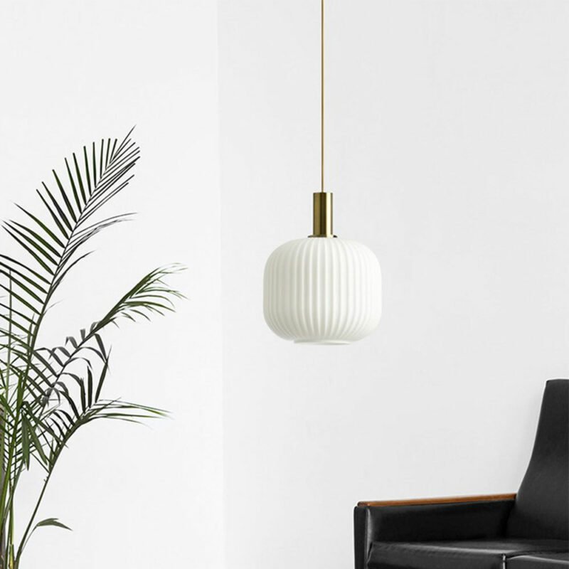 Nordic Retro restaurant colorfull pendant lights Creative living room glass Lamp Simple bedside lamp LED E27 light 5
