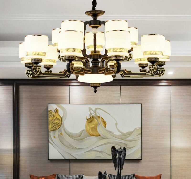 2020 new chinese  Stype LED chandelier for  living room dining room  Bedroom Restaurant Fixtures Home Hanging  lustre lights 3