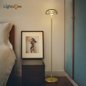 Postmodern personality glass floor lamp bedroom study light luxury atmosphere floor light 1
