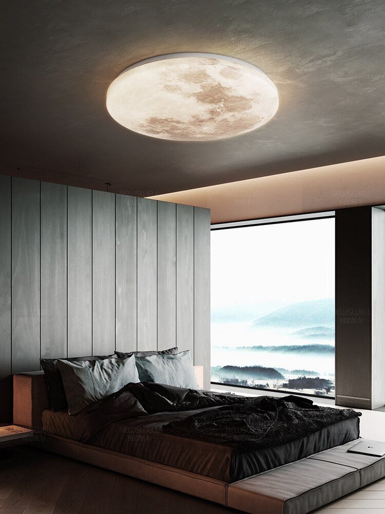 Nordic moon ceiling lamp study bedroom lamp modern minimalist aisle ceiling light 3