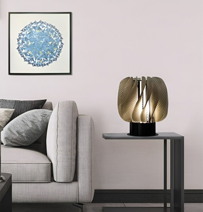 Modern Nordic Flower Shape Loutas Luxury Creative Table Lamp for Living Room Bedroom Decor Light Home Indoor Lighting Fixtures 5