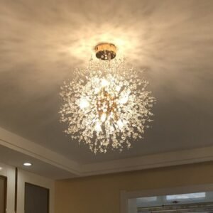 2021 Modern Crystal Dandelion Chandelier indoor Lighting Pendant Lamp For Living Room Dining Room Home decorative luminaires 1