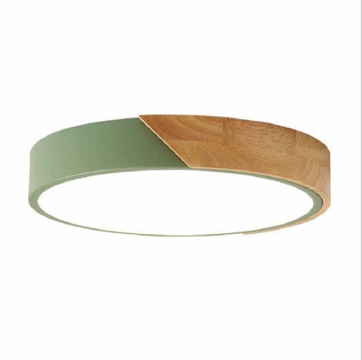 New Ultra thin  LED Ceiling Light Lamp Surface Mount lamp For For Living room  Nordic Wood Lamp For  Kid's Room Light Fixtures 6