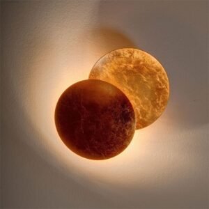 Italian designer light luxury wall lamp aisle moon solar eclipse wall lamp bedroom bedside wall light 1