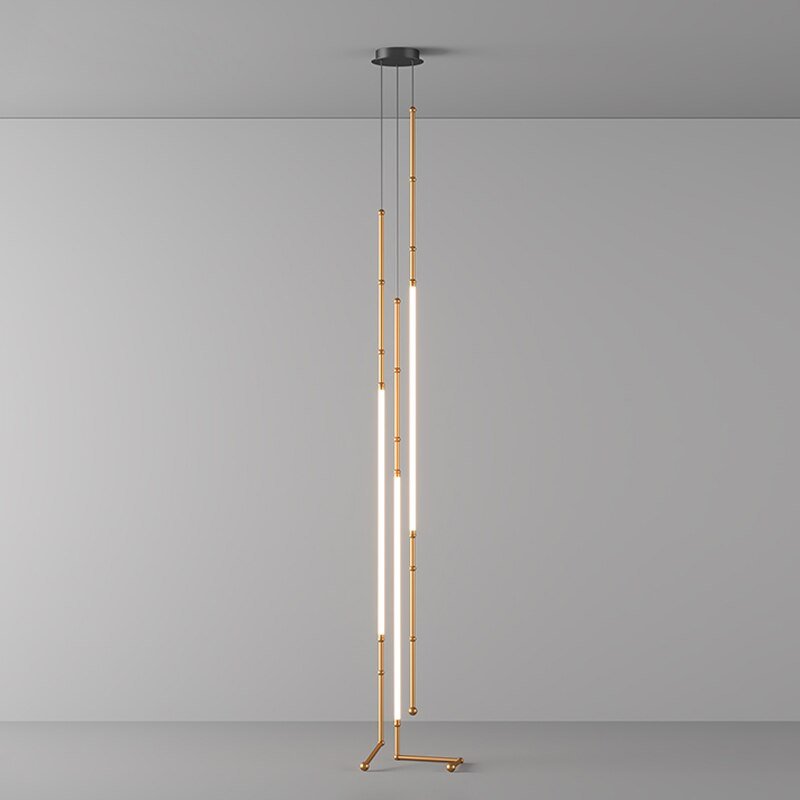 Nordic Retro Led Stainless Steel Minimalism Designer  Art Creative Hanging Lamps  Suspension Luminaire Lampen For Living Room 6